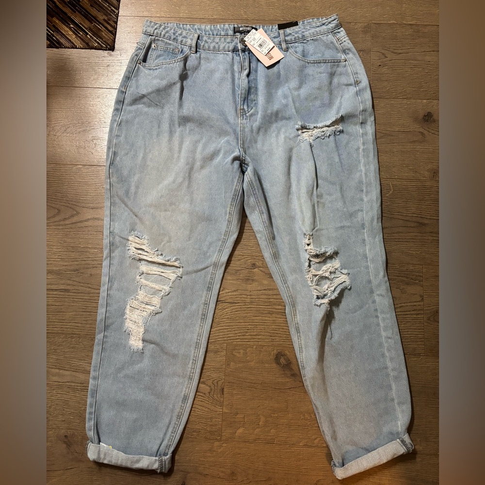 Misguided Plus Size 16 Distressed Women's Jeans
